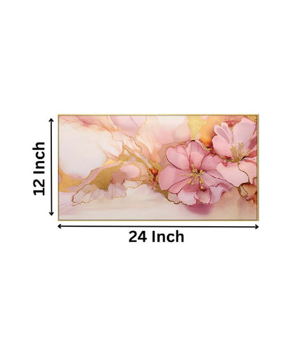 Acrylic Flower Floating Frame Wall Painting