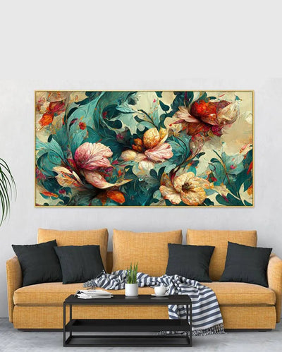 Bedroom Living Room Wall Decoration Floating Frame Wall Painting 24x12 inches