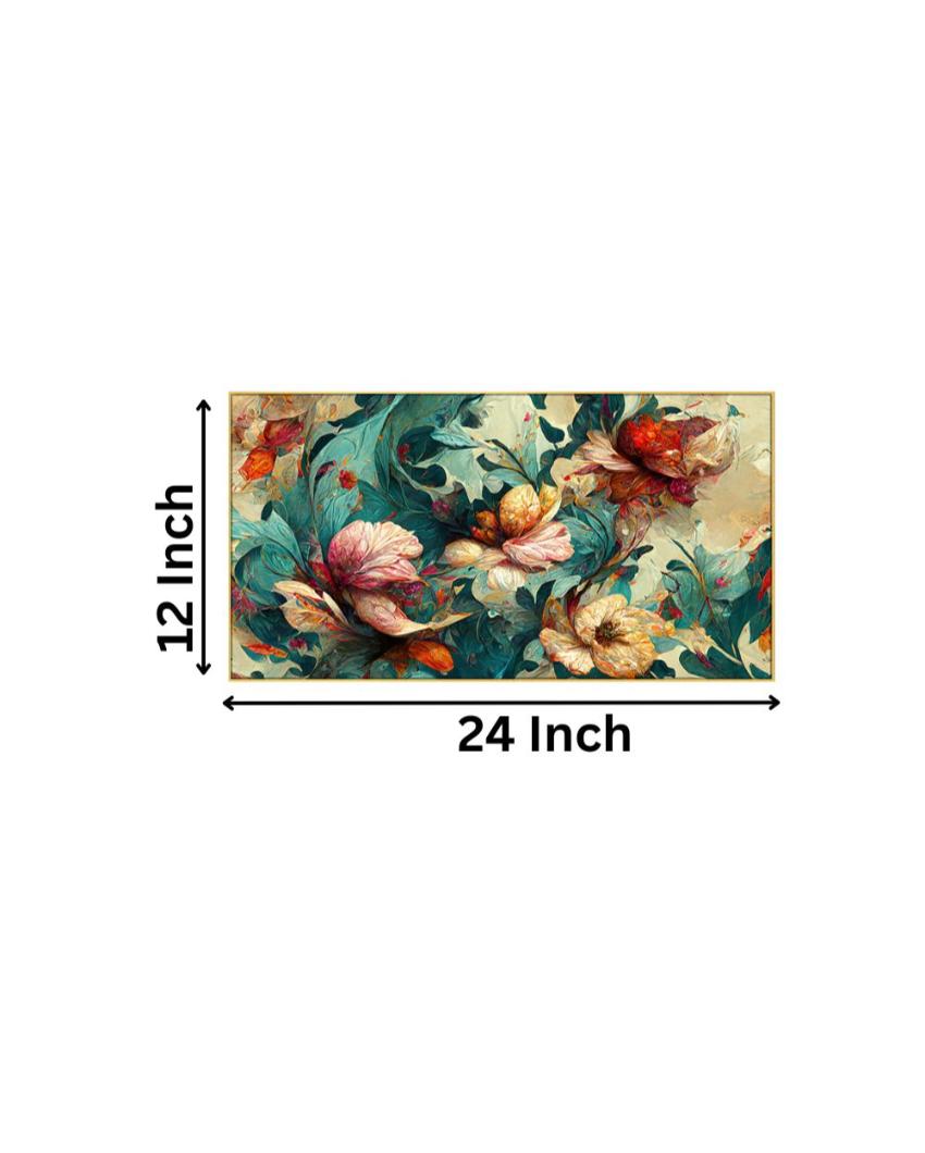 Bedroom Living Room Wall Decoration Floating Frame Wall Painting 24x12 inches