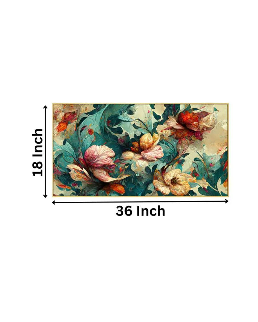 Bedroom Living Room Wall Decoration Floating Frame Wall Painting 24x12 inches