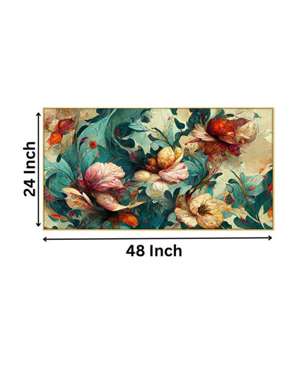 Bedroom Living Room Wall Decoration Floating Frame Wall Painting 24x12 inches