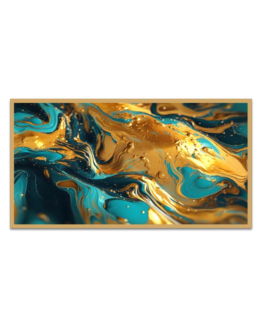 Luxury Marble Canvas Floating Frame Wall Painting