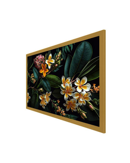 Tropical Floral Frame Canvas Wall Painting