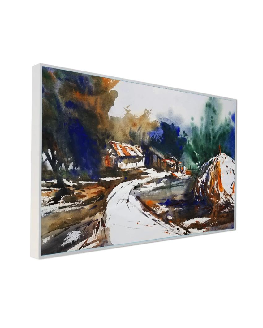 Mountain Landscape Art Print Canvas Wall Painting