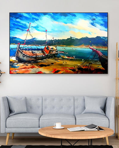 Storm on the Sea of Bali Canvas Wall Painting