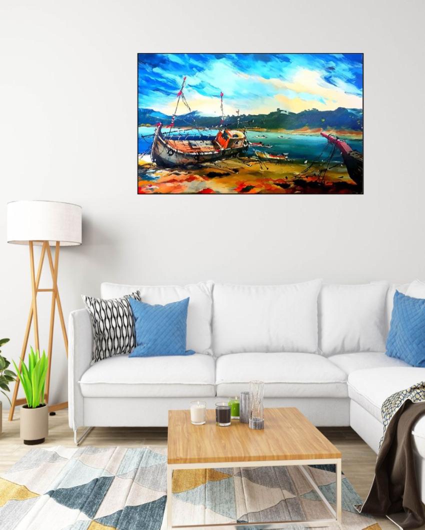 Storm on the Sea of Bali Canvas Wall Painting
