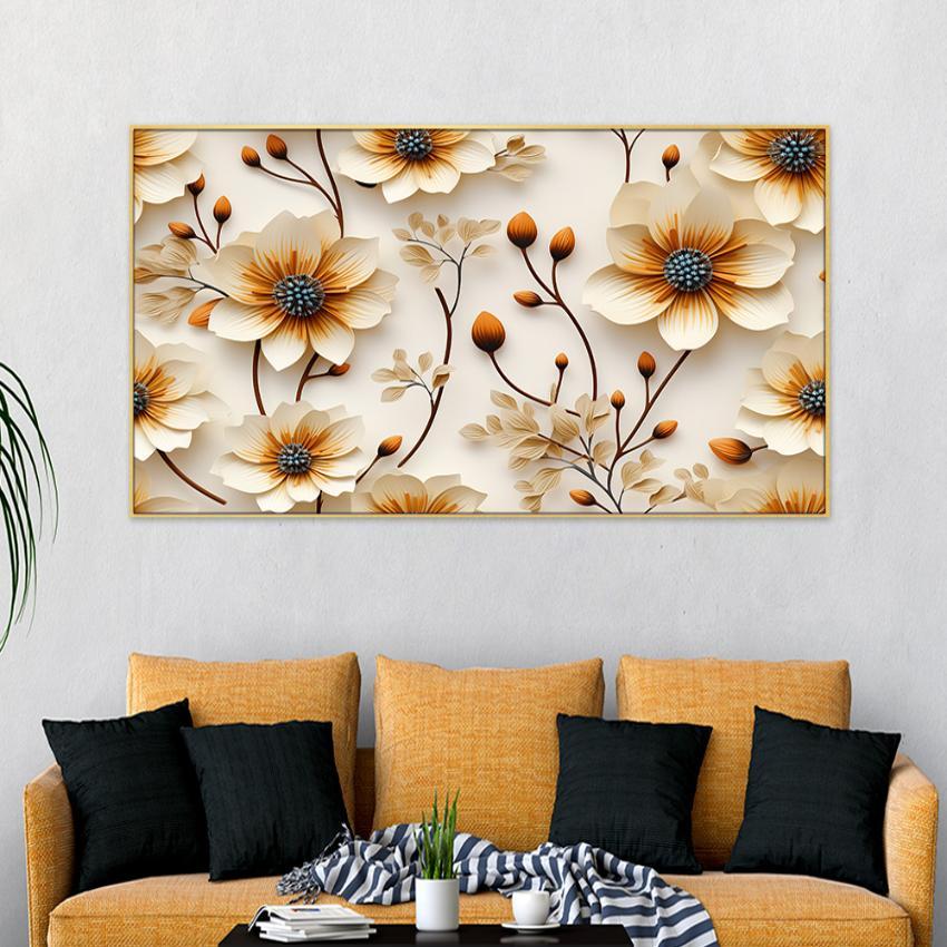 Floral Canvas Wall Painting