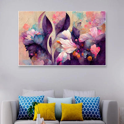 Abstract Floral Art Canvas Wall Painting