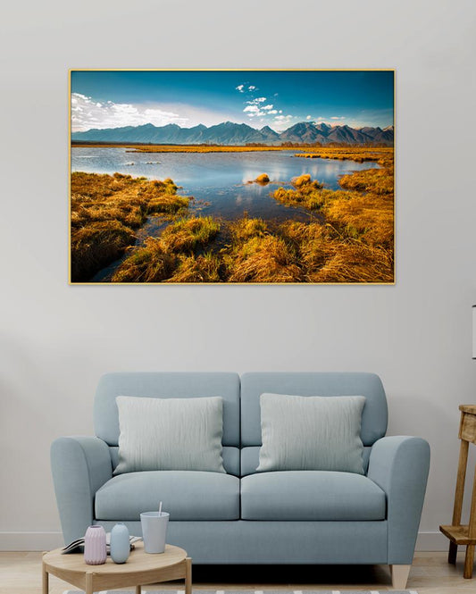 Spring Mountains Landscape Art Canvas Wall Painting
