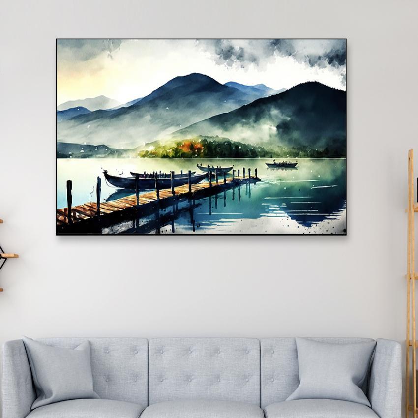 Digital Landscape Nature Scenery Canvas Wall Painting