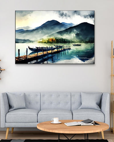 Digital Landscape Nature Scenery Canvas Wall Painting