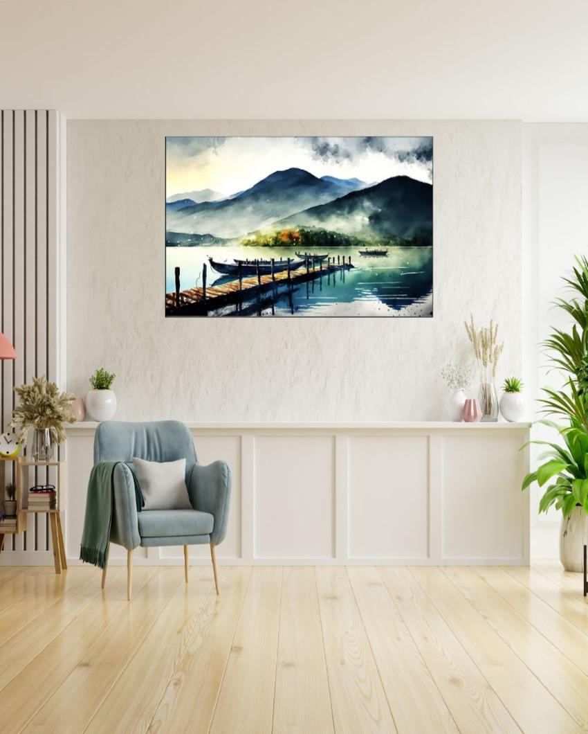 Digital Landscape Nature Scenery Canvas Wall Painting