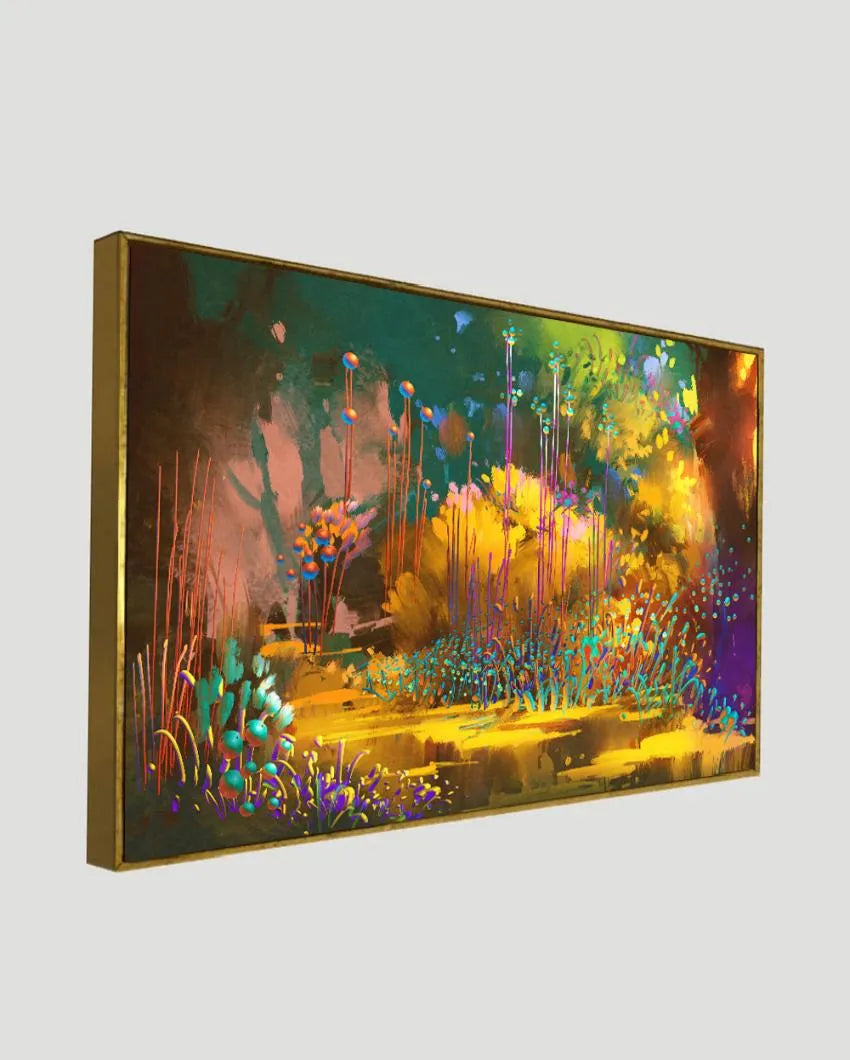 Fantasy Forest Colorful Plants Canvas Wall Painting