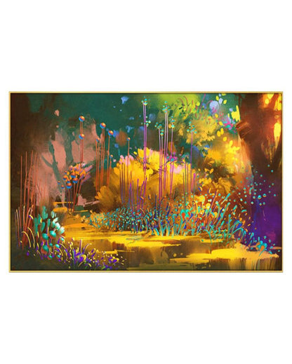 Fantasy Forest Colorful Plants Canvas Wall Painting