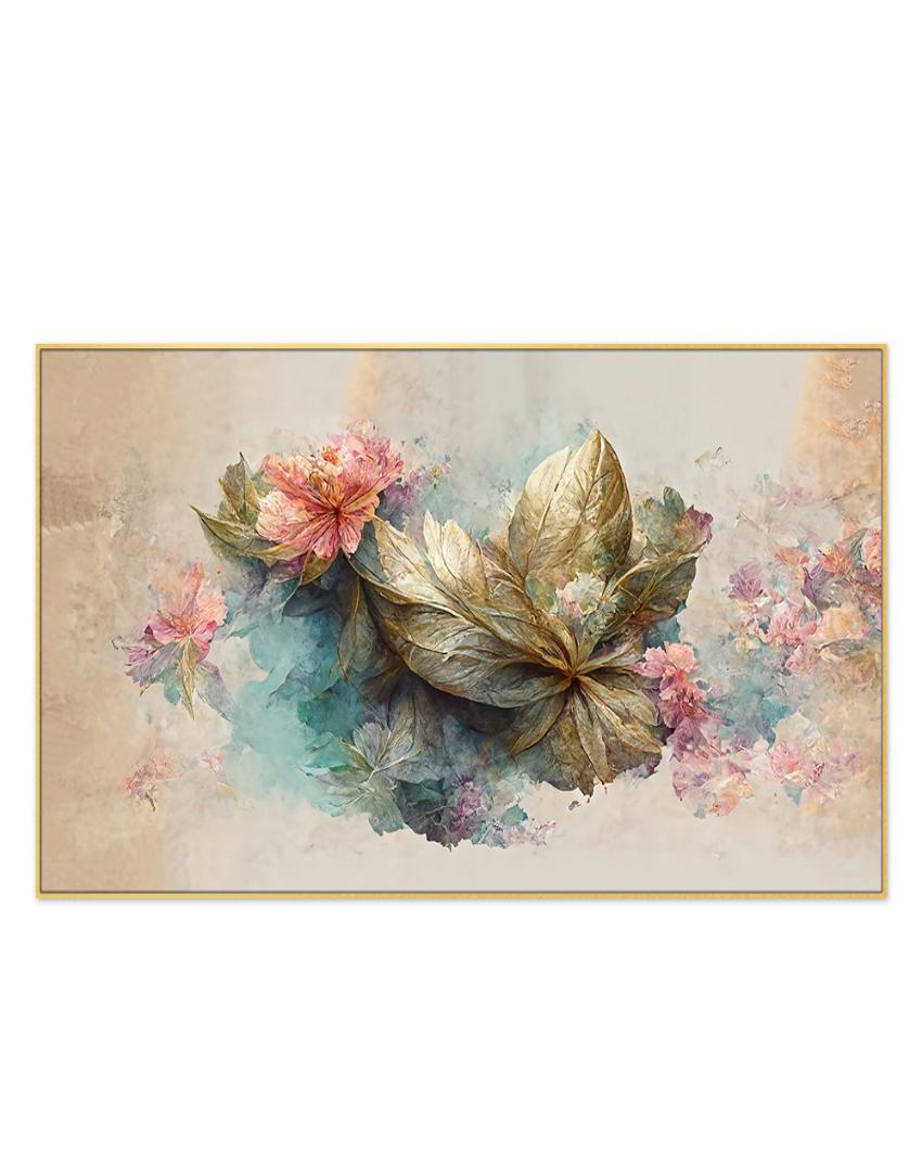 Luxurious Botanical Floral Elements Canvas Wall Painting