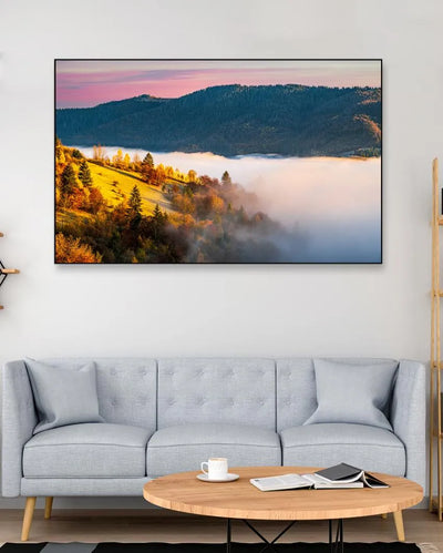 Colorful Trees Mountain Modern Art Canvas Wall Painting