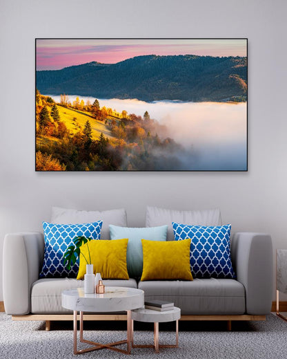 Colorful Trees Mountain Modern Art Canvas Wall Painting