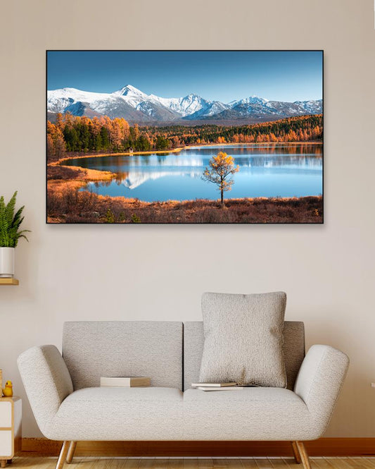 Beautiful Forest Landscape Floating Frame Canvas Wall Painting