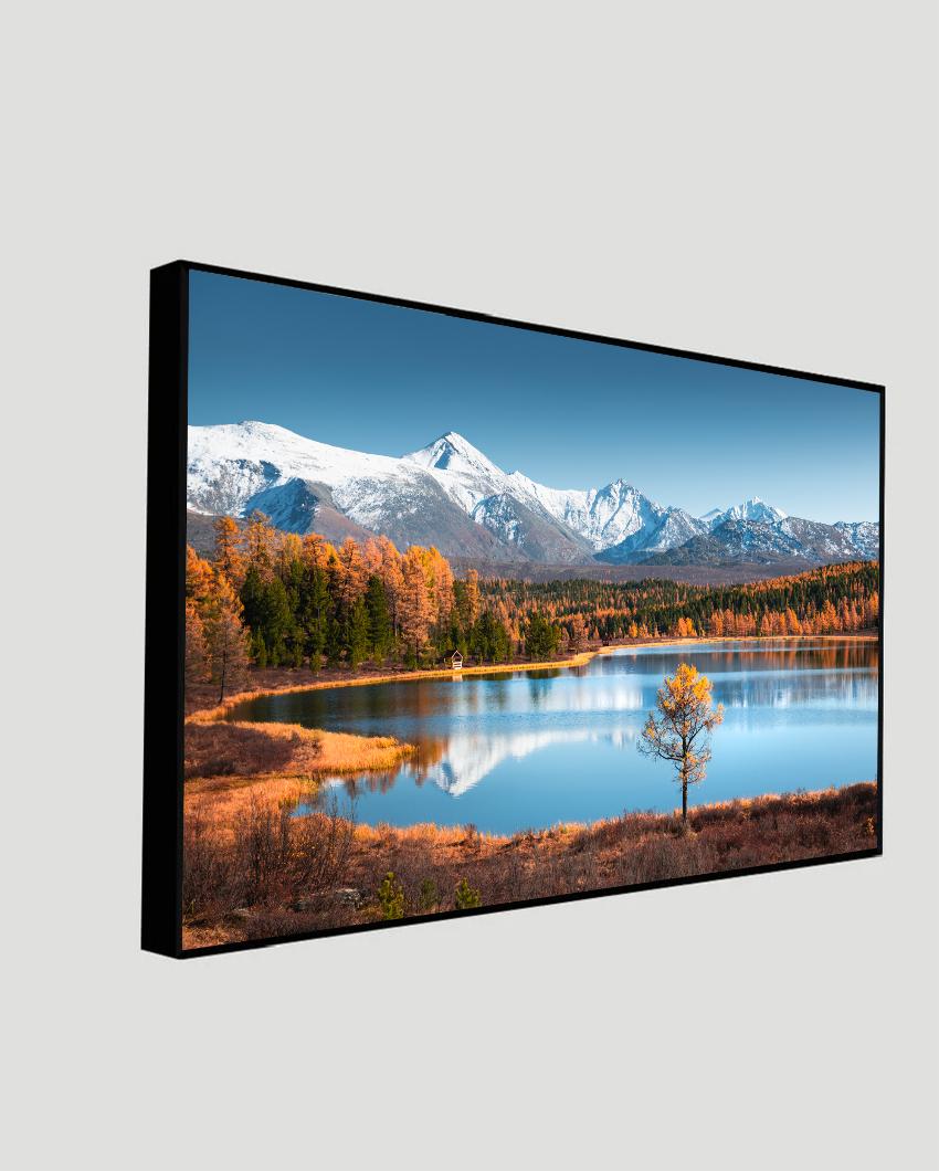 Beautiful Forest Landscape Floating Frame Canvas Wall Painting