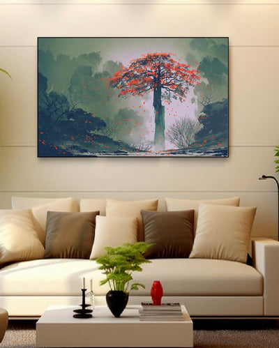 Autumn Season Nature Scenery Canvas Wall Painting