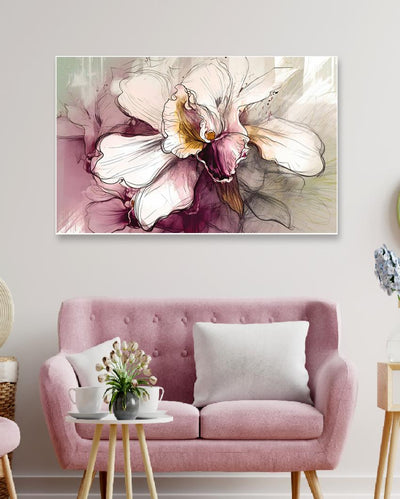 Beautiful Orchid Floral Painting Canvas Wall Painting