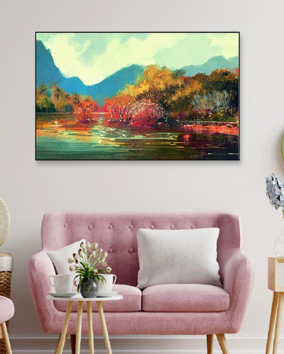 Autumn Forest Nature Landscapes Canvas Wall Painting