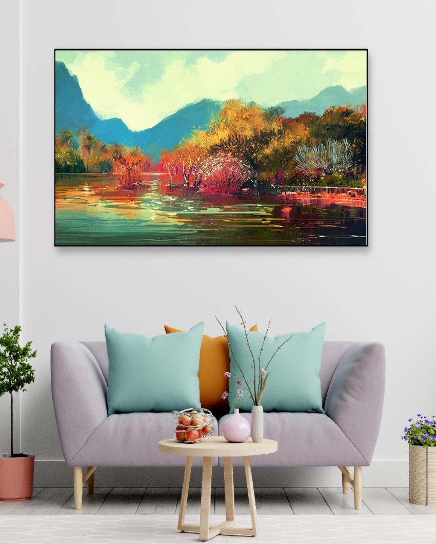 Autumn Forest Nature Landscapes Canvas Wall Painting