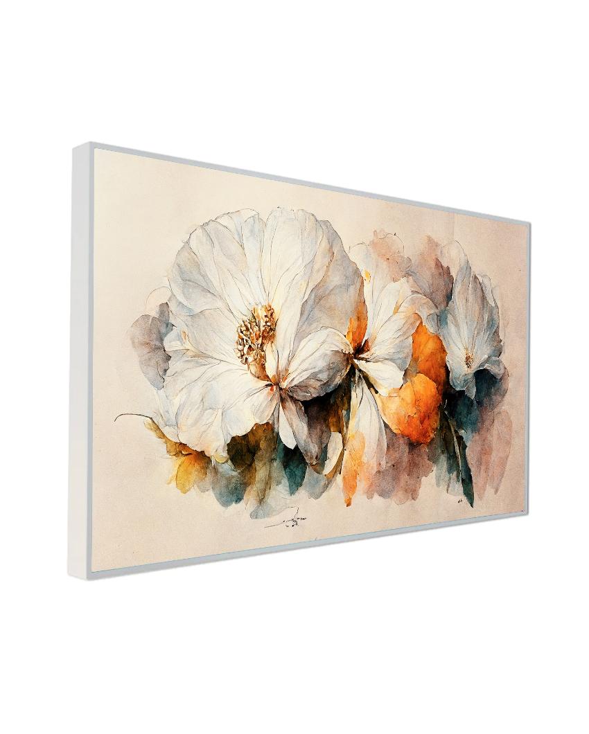 3D Vibrant Flower Canvas Wall Painting