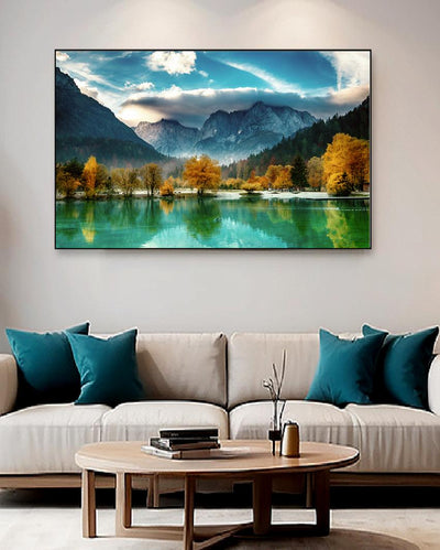 Sunrise Mountain Peak Landscapes Canvas Wall Painting