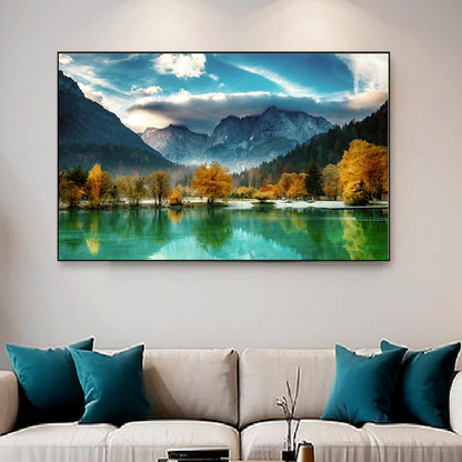 Sunrise Mountain Peak Landscapes Canvas Wall Painting