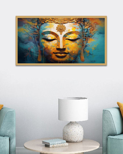 Meditating Buddha Peace And Harmony Vastu Painting For Wall Decoration