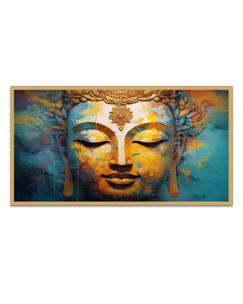 Meditating Buddha Peace And Harmony Vastu Painting For Wall Decoration