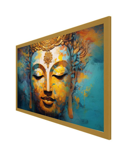 Meditating Buddha Peace And Harmony Vastu Painting For Wall Decoration