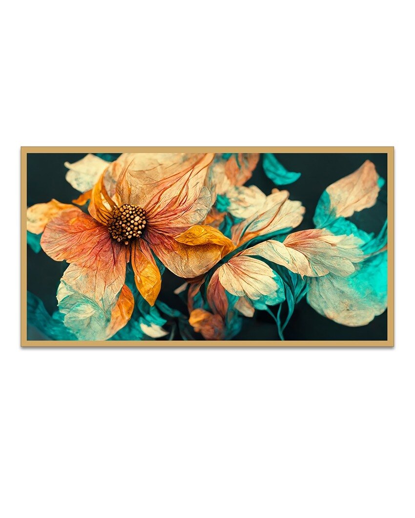 Beautiful Abstract Flower Canvas Painting For Home Decor