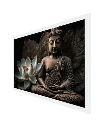 Lord Buddha Religious Modern Art Canvas Painting For Wall Decor