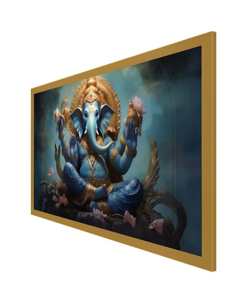 Lord Ganesha Canvas Wall Painting For Home Decor