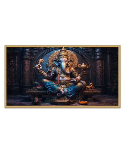 Lord Ganesha Ganpati Canvas Wall Painting For Home Decor