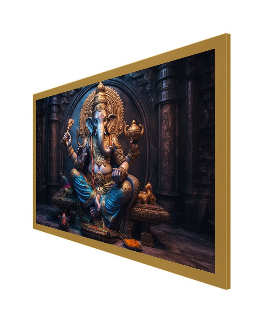 Lord Ganesha Ganpati Canvas Wall Painting For Home Decor