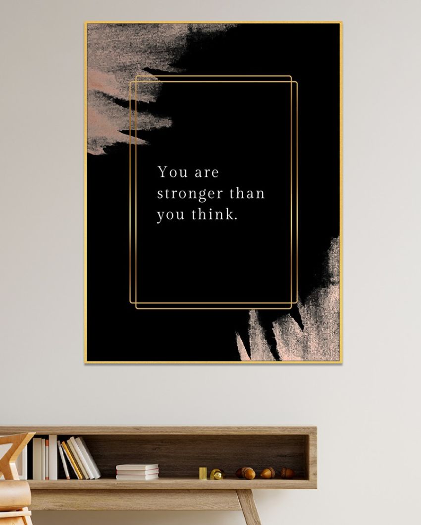 Strength Ind Canvas Art Motivation Inspirational Quotes Printed Canvas Wall Painting