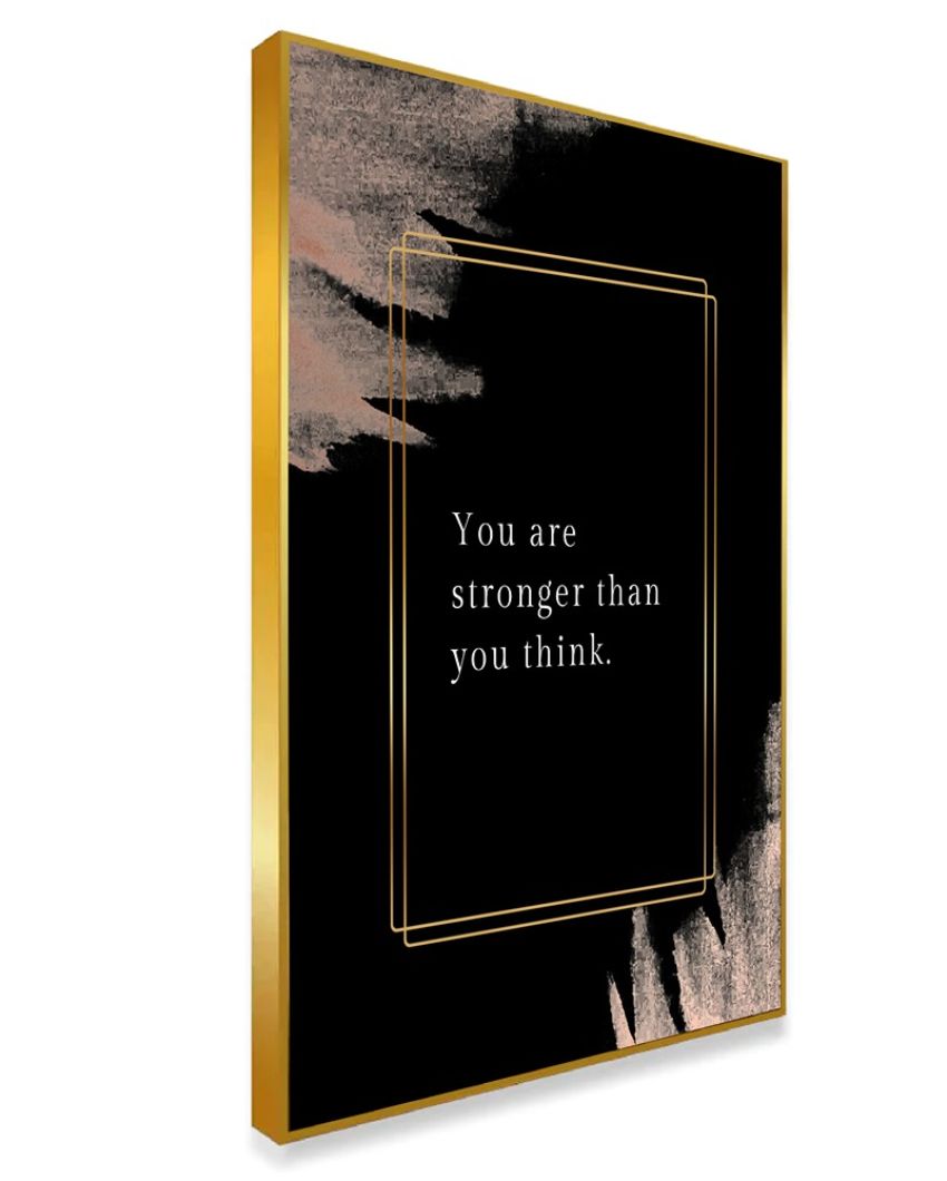 Strength Ind Canvas Art Motivation Inspirational Quotes Printed Canvas Wall Painting