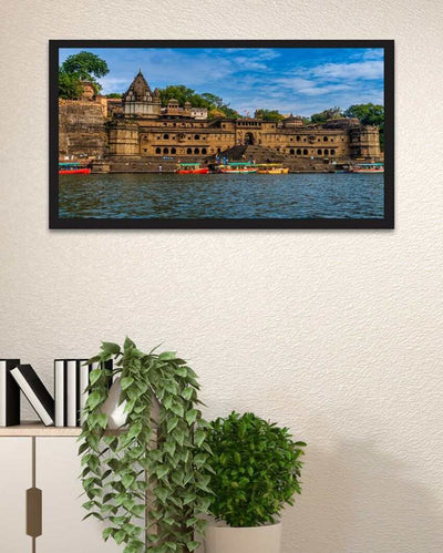 Maheshwar Fort On The Banks Of Narmada River Canvas Wall Painting