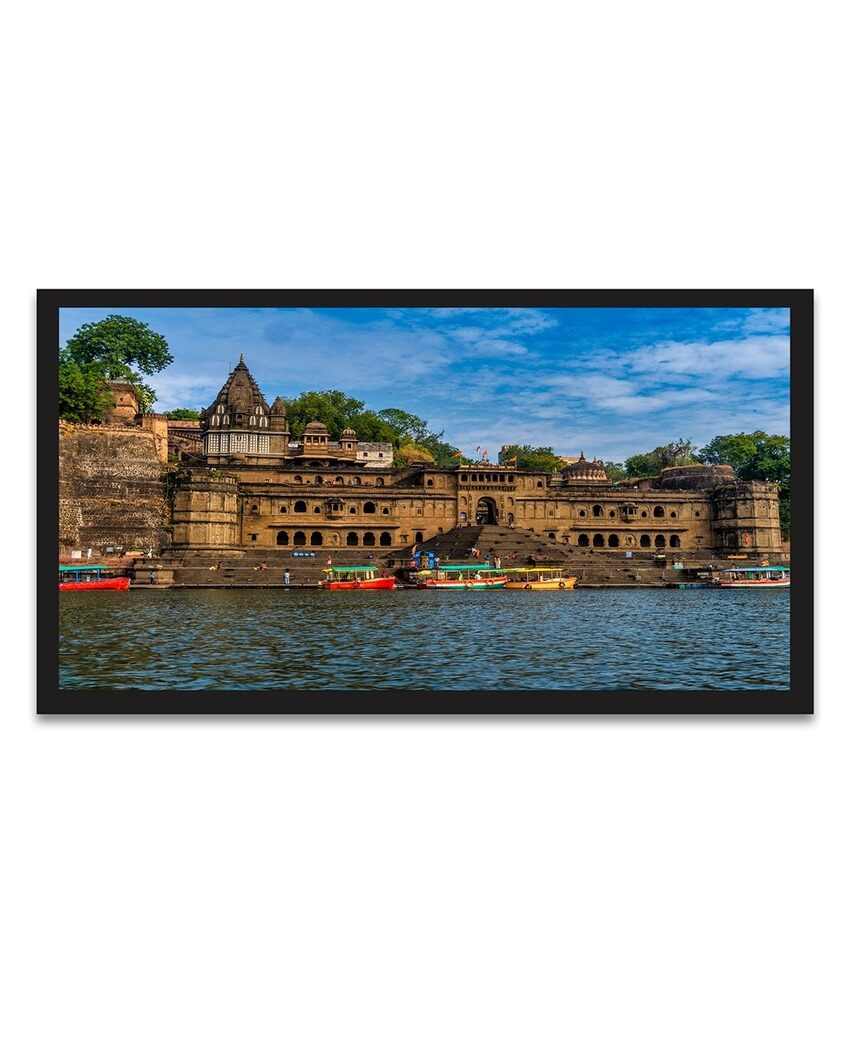 Maheshwar Fort On The Banks Of Narmada River Canvas Wall Painting