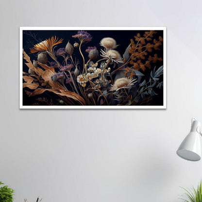 Beautiful Painting Of Flowers And Plants For Home & Office Decoration