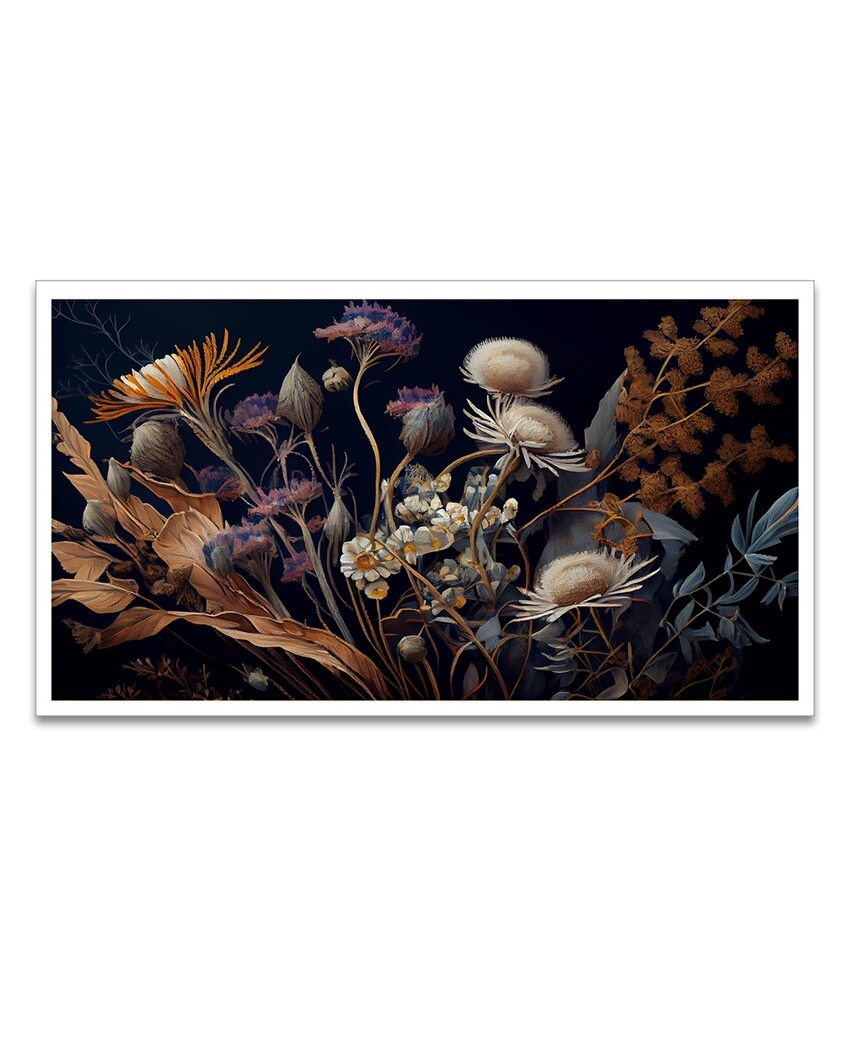 Beautiful Painting Of Flowers And Plants For Home & Office Decoration