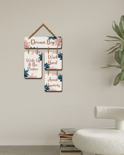 Dream Big Decorative Wall Art Mdf Wooden Wall Hanging | 11 x 20 inches