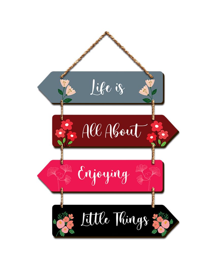 Motivational Quotes Mdf Wooden Wall Hanging | 12 x 18 inches