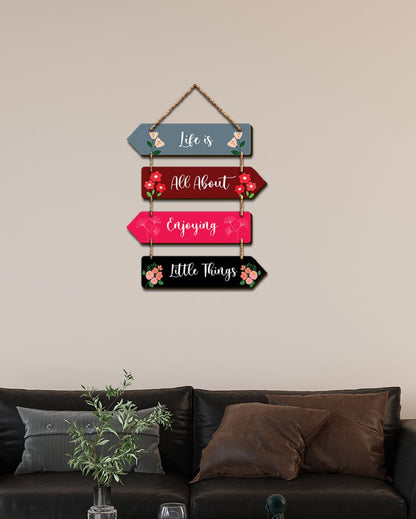 Motivational Quotes Mdf Wooden Wall Hanging | 12 x 18 inches