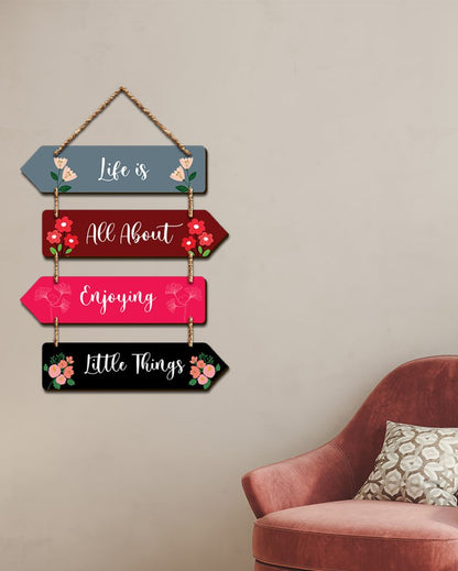 Motivational Quotes Mdf Wooden Wall Hanging | 12 x 18 inches