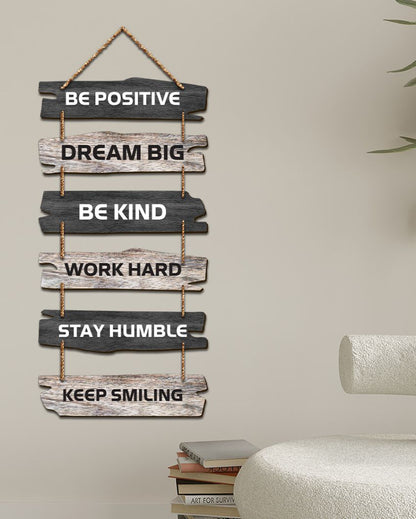 Decorative Motivational Printed Mdf Wooden Wall Hanging | 12 x 31 inches