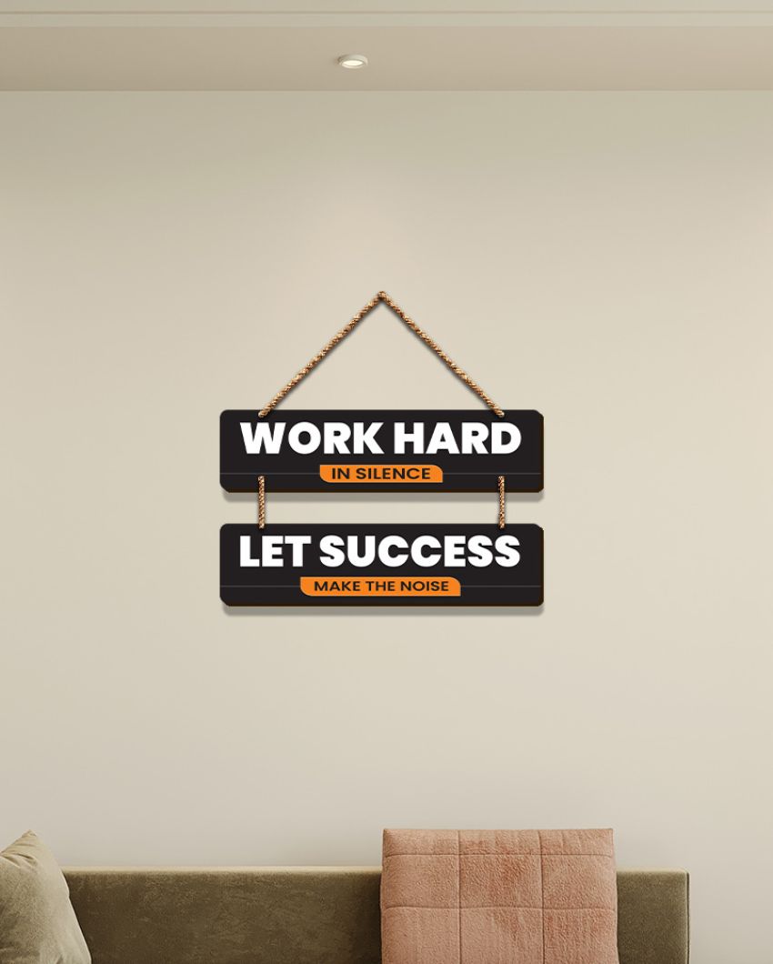 Inspire & Motivate Mdf Wooden Wall Hanging | 12 x 14 inches